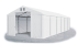 Skladový stan 6x12x2,5m střecha PVC 560g/m2 boky PVC 500g/m2 konstrukce POLÁRNÍ