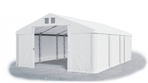 Skladový stan 5x7x2m strecha PVC 580g/m2 boky PVC 500g/m2 konštrukcie LETO