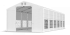 Párty stan 6x12x3,5m střecha PVC 620g/m2 boky PVC 620g/m2 konstrukce ZIMA PLUS