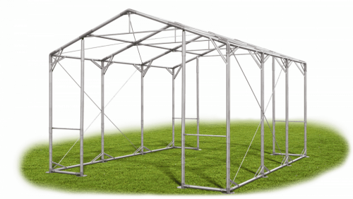 Skladový stan 5x6x4m střecha PVC 560g/m2 boky PVC 500g/m2 konstrukce POLÁRNÍ PLUS