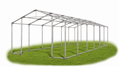 Párty stan 8x16x2,5m střecha PVC 560g/m2 boky PVC 500g/m2 konstrukce ZIMA