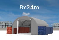 Kontajnerový stan 8x24m strecha PVC 720 g/m2