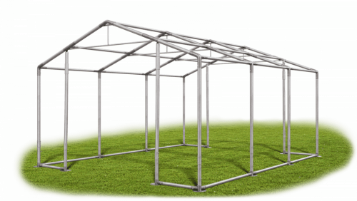 Skladový stan 4x6x2,5m střecha PVC 560g/m2 boky PVC 500g/m2 konstrukce ZIMA