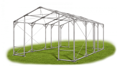 Skladový stan 5x7x3m střecha PVC 580g/m2 boky PVC 500g/m2 konstrukce POLÁRNÍ PLUS