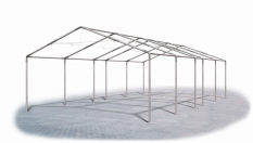 Skladový stan 5x9x2m střecha PVC 580g/m2 boky PVC 500g/m2 konstrukce LÉTO