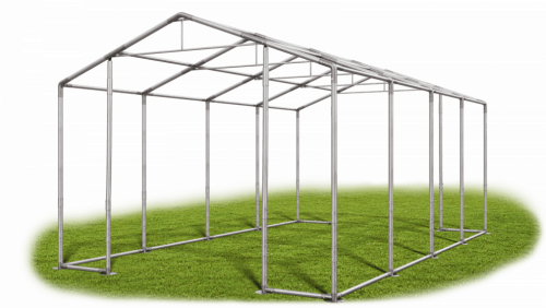 Skladový stan 6x8x4m střecha PVC 560g/m2 boky PVC 500g/m2 konstrukce ZIMA
