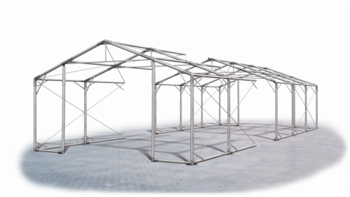 Skladový stan 6x30x2m střecha PVC 560g/m2 boky PVC 500g/m2 konstrukce POLÁRNÍ