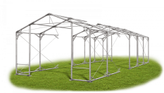 Skladový stan 8x21x3m střecha PVC 580g/m2 boky PVC 500g/m2 konstrukce POLÁRNÍ PLUS