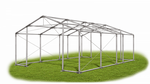 Skladový stan 4x7x2m střecha PVC 580g/m2 boky PVC 500g/m2 konstrukce ZIMA PLUS