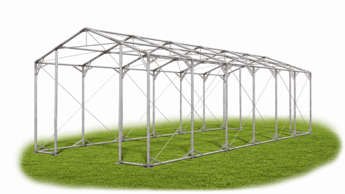 Skladový stan 4x12x4m strecha PVC 560g/m2 boky PVC 500g/m2 konštrukcia POLÁRNA PLUS