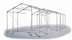 Skladový stan 8x30x4m střecha PVC 560g/m2 boky PVC 500g/m2 konstrukce ZIMA PLUS