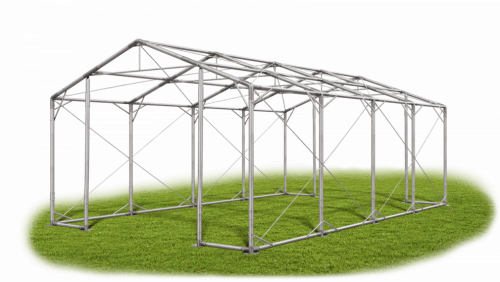 Skladový stan 4x8x2,5m strecha PVC 560g/m2 boky PVC 500g/m2 konštrukcia POLÁRNA