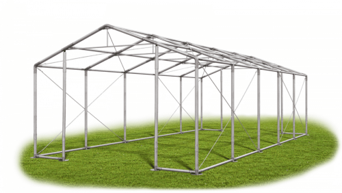 Skladový stan 5x10x3m střecha PVC 560g/m2 boky PVC 500g/m2 konstrukce ZIMA PLUS