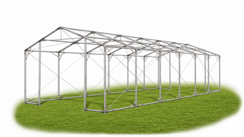 Skladový stan 4x12x3m strecha PVC 620g/m2 boky PVC 620g/m2 konštrukcia POLÁRNA