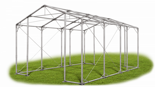 Skladový stan 4x7x3,5m strecha PVC 580g/m2 boky PVC 500g/m2 konštrukcia POLÁRNA