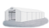 Skladový stan 4x12x2m strecha PVC 560g/m2 boky PVC 500g/m2 konštrukcia ZIMA