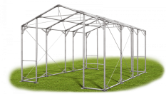 Skladový stan 5x7x3,5m střecha PVC 580g/m2 boky PVC 500g/m2 konstrukce POLÁRNÍ PLUS
