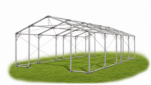 Skladový stan 8x9x2m strecha PVC 580g/m2 boky PVC 500g/m2 konštrukcia POLÁRNA