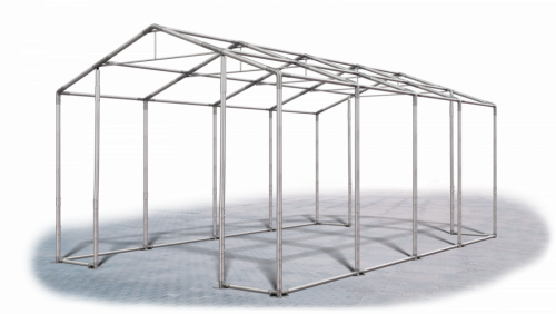 Skladový stan 4x8x4m střecha PVC 620g/m2 boky PVC 620g/m2 konstrukce ZIMA