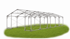 Skladový stan 4x11x2m střecha PVC 580g/m2 boky PVC 500g/m2 konstrukce POLÁRNÍ PLUS