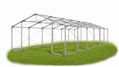 Skladový stan 5x12x2m střecha PVC 560g/m2 boky PVC 500g/m2 konstrukce ZIMA PLUS