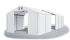 Skladový stan 6x16x2,5m střecha PVC 560g/m2 boky PVC 500g/m2 konstrukce ZIMA PLUS