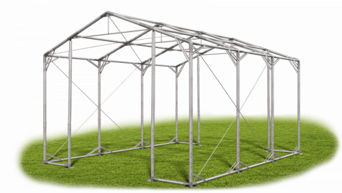 Skladový stan 4x6x3,5m strecha PVC 560g/m2 boky PVC 500g/m2 konštrukcia POLÁRNA PLUS