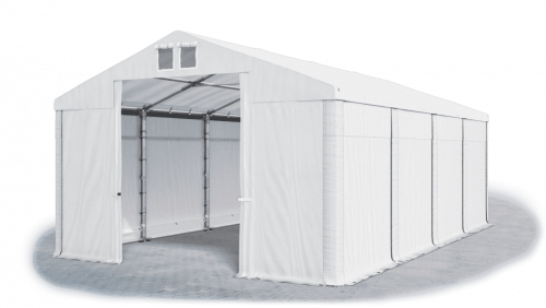 Skladový stan 6x8x2,5m střecha PVC 620g/m2 boky PVC 620g/m2 konstrukce ZIMA