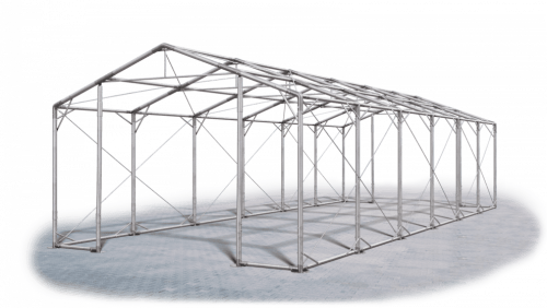 Skladový stan 8x12x3m strecha PVC 560g/m2 boky PVC 500g/m2 konštrukcia POLÁRNA