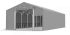 Skladový stan celoročný 8x12x3m nehorľavá plachta PVC 600g/m2 konštrukcia POLÁRNA PLUS