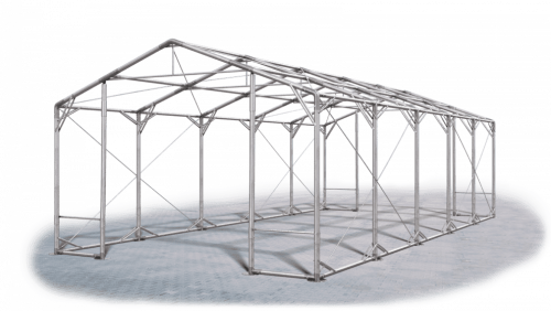 Skladový stan 6x10x3m střecha PVC 560g/m2 boky PVC 500g/m2 konstrukce POLÁRNÍ PLUS