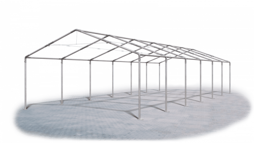 Skladový stan 6x12x2m střecha PVC 560g/m2 boky PVC 500g/m2 konstrukce LÉTO