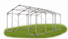 Skladový stan 4x7x2,5m střecha PVC 580g/m2 boky PVC 500g/m2 konstrukce POLÁRNÍ