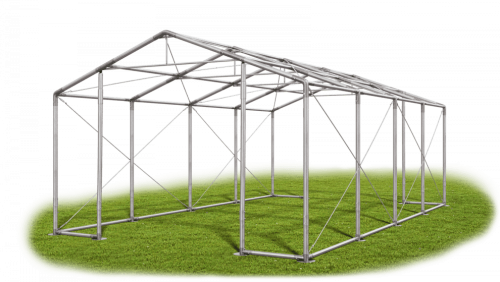 Skladový stan 5x8x2,5m střecha PVC 560g/m2 boky PVC 500g/m2 konstrukce ZIMA PLUS