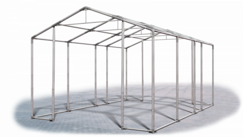Skladový stan 5x7x3,5m střecha PVC 580g/m2 boky PVC 500g/m2 konstrukce ZIMA