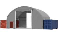 Kontejnerový stan 12x6m střecha PVC 720 g/m2