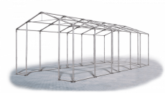 Skladový stan 4x11x3,5m střecha PVC 580g/m2 boky PVC 500g/m2 konstrukce ZIMA
