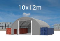 Kontejnerový stan 10x12m střecha PVC 720 g/m2