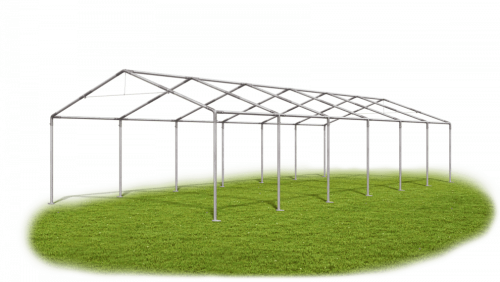 Párty stan 3x12x2m střecha PVC 560g/m2 boky PVC 500g/m2 konstrukce LÉTO - Barva střešní plachty: Bílá, Barva boční plachty: Šedá, Barva svislých pruhů: Červená Párty stan 3x12x2m střecha PVC 560g/m2 boky PVC 500g/m2 konstrukce LÉTO - Barva střešní plachty: Bílá, Barva boční plachty: Šedá, Barva svislých pruhů: Červená