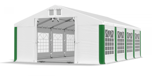 Párty stan 5x16x2m střecha PVC 620g/m2 boky PVC 620g/m2 konstrukce LÉTO PLUS