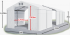 Skladový stan 6x26x3m střecha PVC 620g/m2 boky PVC 620g/m2 konstrukce ZIMA PLUS