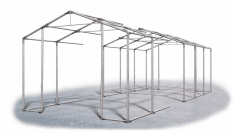 Skladový stan 8x21x3,5m střecha PVC 580g/m2 boky PVC 500g/m2 konstrukce ZIMA