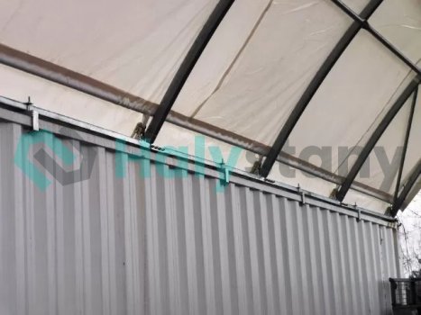 Přístřešek na kontejnery 9,15x12m s uchycením šrouby