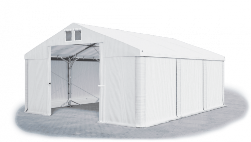 Skladový stan 4x6x2m střecha PVC 560g/m2 boky PVC 500g/m2 konstrukce POLÁRNÍ PLUS