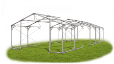 Skladový stan 8x21x2m střecha PVC 580g/m2 boky PVC 500g/m2 konstrukce POLÁRNÍ PLUS