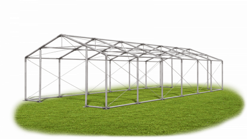 Skladový stan 4x12x2m střecha PVC 560g/m2 boky PVC 500g/m2 konstrukce ZIMA PLUS