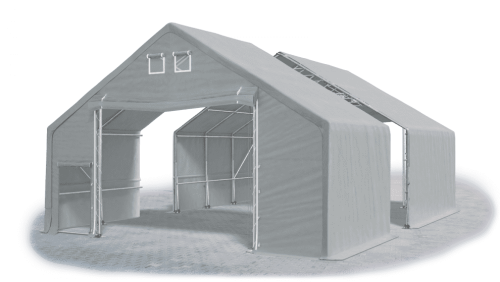 Skladová hala 8x44x3m střecha boky PVC 720 g/m2 konstrukce ARKTICKÁ