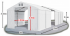 Skladový stan 5x21x2,5m strecha PVC 580g/m2 boky PVC 500g/m2 konštrukcie ZIMA PLUS