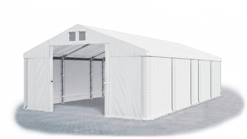 Skladový stan 5x9x2m střecha PVC 580g/m2 boky PVC 500g/m2 konstrukce LÉTO