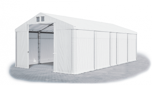 Skladový stan 4x9x3m střecha PVC 580g/m2 boky PVC 500g/m2 konstrukce ZIMA